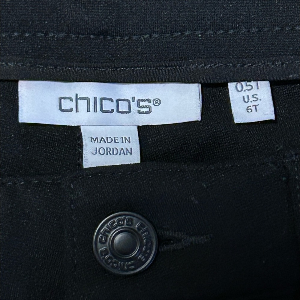 CHICO'S Wide Leg Tall Pants US Sz 6T Tall - Picture 8 of 11